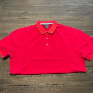 Womens RED polo shirt
